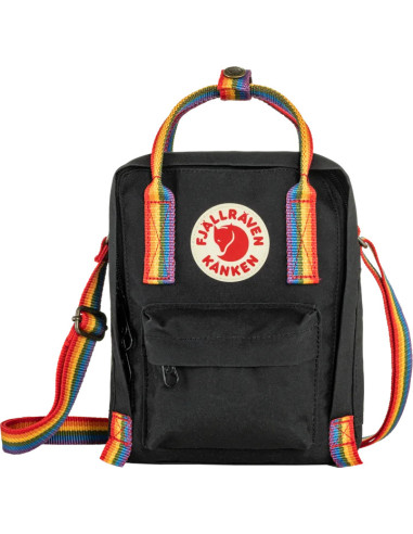 Fjällräven Kånken Rainbow Sling - Black Rainbow Pattern