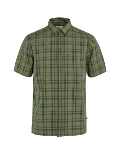 Fjällräven Övik Lite Shirt SS M - Green Dark Navy