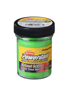 Berkley Powerbait Garlic Spring Green Glitter