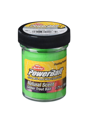 Berkley Powerbait Garlic Spring Green Glitter