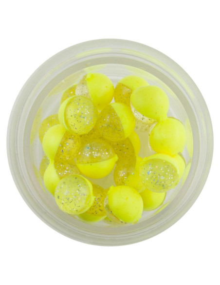 Berkley Power Eggs Floating Clear Silver Fluo Yellow