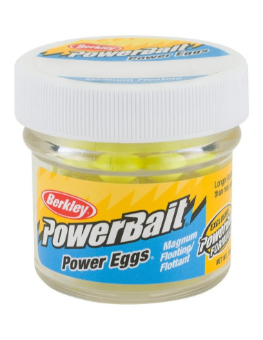 Berkley Power Eggs Floating Clear Silver Fluo Yellow