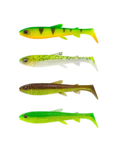 Savage Gear 3D Whitefish Shad 9cm 7g Dark Water Mix 4-pack