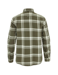 Fjällräven Övik Lite Flannel Shirt M - Laurel Green Chalk White 2