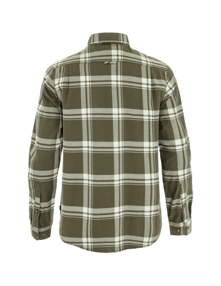 Fjällräven Övik Lite Flannel Shirt M - Laurel Green Chalk White