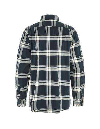 Fjällräven Övik Lite Flannel Shirt M - Dark Navy Chalk White
