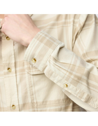 Fjällräven Övik Lite Flannel Shirt M - Dark Navy Chalk White