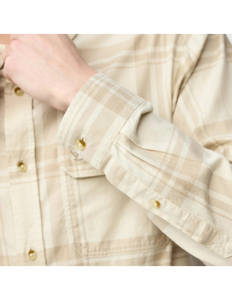 Fjällräven Övik Lite Flannel Shirt M - Dark Navy Chalk White