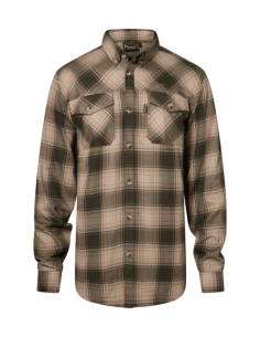 Pinewood Finnveden Forest Flannel Shirt M Olive Dark Green