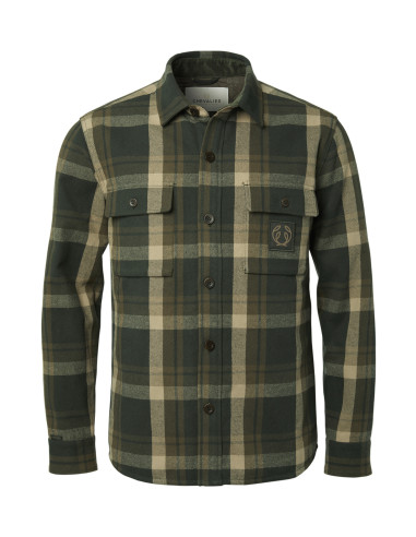 Chevalier Axe Overshirt Green Checked