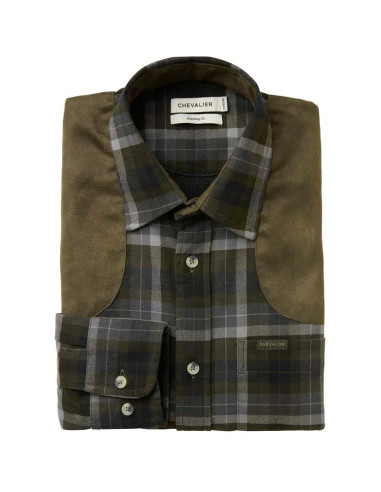 Chevalier Chill Shooting Fit Coolmax Shirt Fern Green Checked M