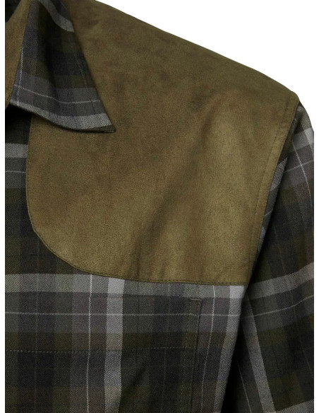 Chevalier Chill Shooting Fit Coolmax Shirt Fern Green Checked M