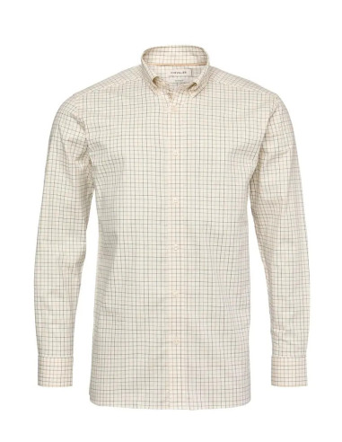 Chevalier Baron Shooting Fit Stretch Shirt Stormy Blue Tattersall M